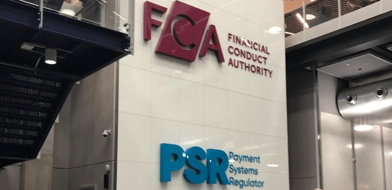 blockchain regulators signage, FCA and PSR